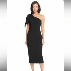 12 - NWOT DRESS THE POPULATION TIFFANY ONE-SHOULDER MIDI DRESS